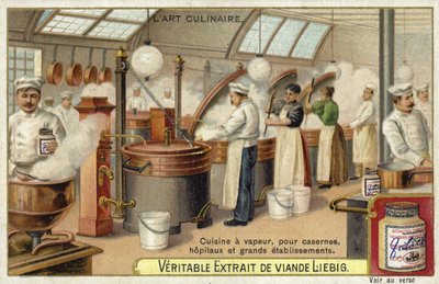Cocina al vapor, para cuarteles, hospitales y grandes establecimientos de European School